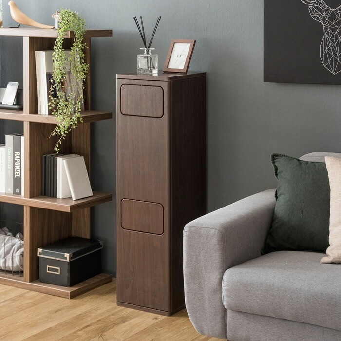 ゴミ箱 20L×2 プッシュ式 木製 2段ダストボックス Empro エンプロー DB-960R-BR ブラウン 11,248円