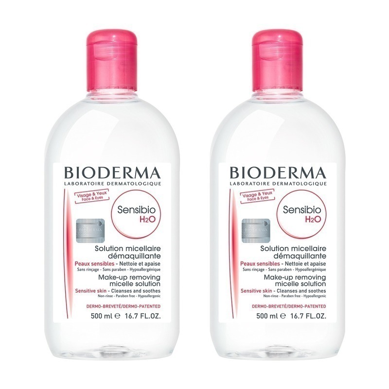 バイオダーマ センシビオ H2O クレンジング ウォーター 500ml x 2個 【並行輸入品】