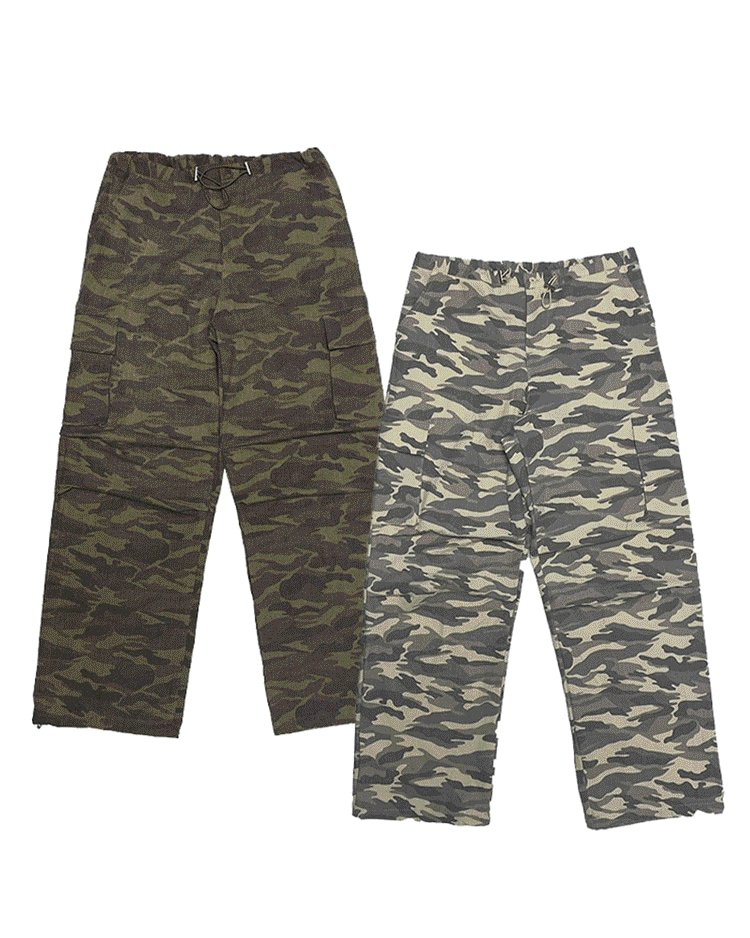 Military pintuck pants