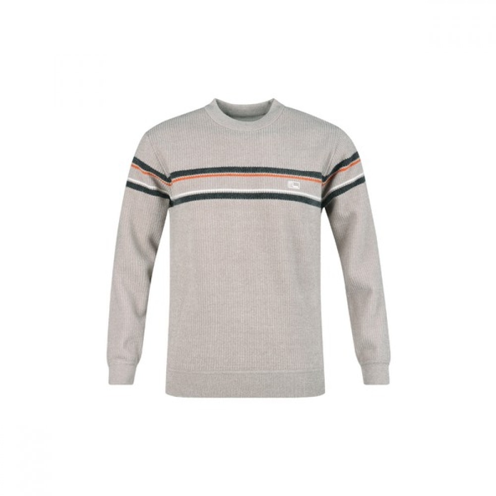 (ラックスゴルフ) ラックスゴルフレッドボルトメンズラウンドネック起毛長袖ニットセーター RM4W418