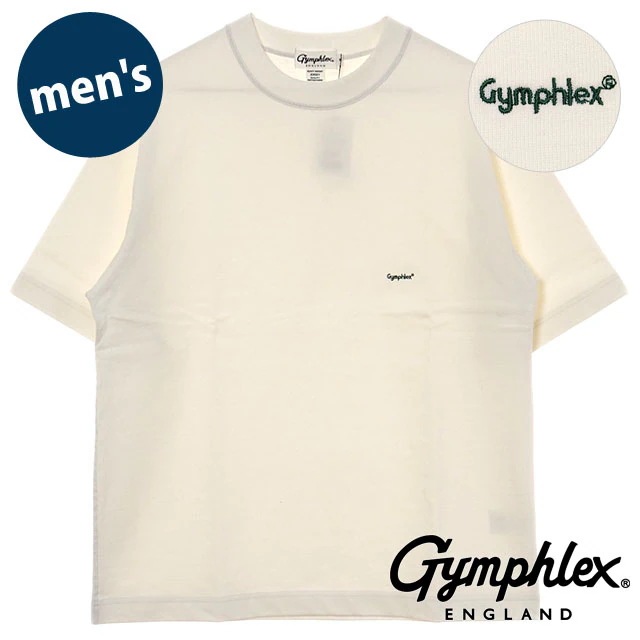 メール便 クルーネック ショートスリーブ Tシャツ [#J-9271 HWJ] メンズ スポーツファッション トップス 半袖 ワイドシルエット OFF WHITE(GREEN) 正規取扱店