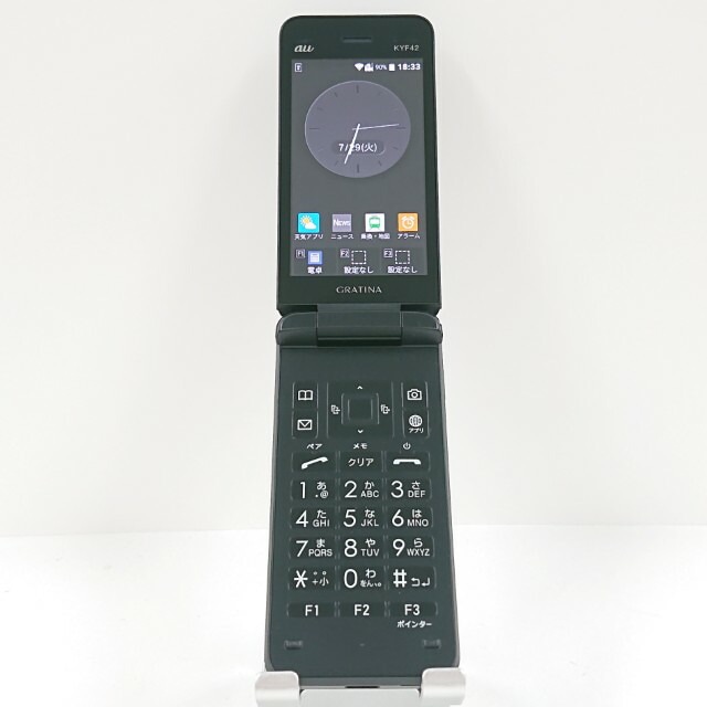 GRATINA KYF42 au ブラック 送料無料 本体 c13775 【中古】