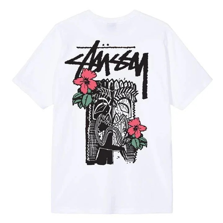 STUSSY TIKI TRIBE 3903621 カットソー 半袖 Tシャツ