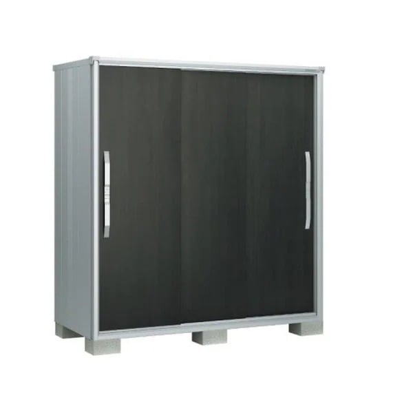ヨドコウ ESF1205DWE ウッディエボニー エスモ 小型物置 (3枚扉 1200×513×1614) 法人向け・配送のみ販売 メーカー直送