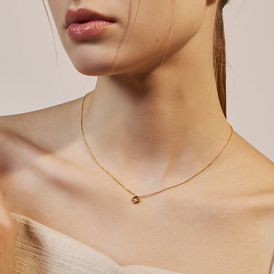 【Hei】clover pendant necklace〜クローバーネックレス★韓国発 Qoo10] Hei clover pendant neckl