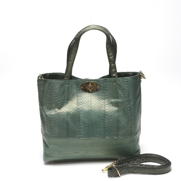 スネーク14678A 2WAY 高級革 カギ付ポーチイン グリーン