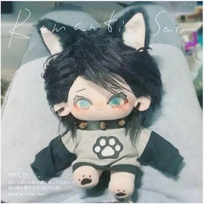 K-POP ぬいぐるみ フード付き 黒 Qoo10] 20cm ミニ洋服 パーカー ぬいぐるみ : おもちゃ・知育