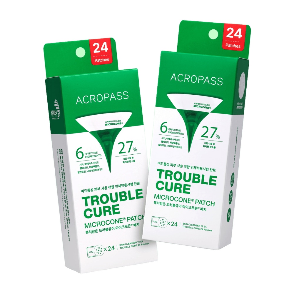 [大容量] トラブルキュア 24パッチ デュオ/にきび性肌使用 適合パッチ