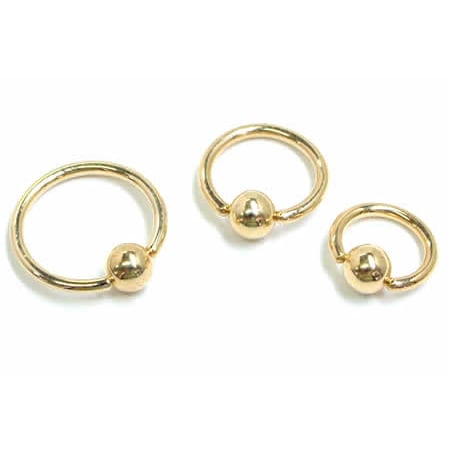 18金 キャプティブビーズリング ボディピアス 16G 本物の金 CBR ニッケルフリー 16ゲージ 定番 高級 男性 女性 プレゼント 耳 軟骨 ヘリックス 誕生日 ご褒美 18k-bc16