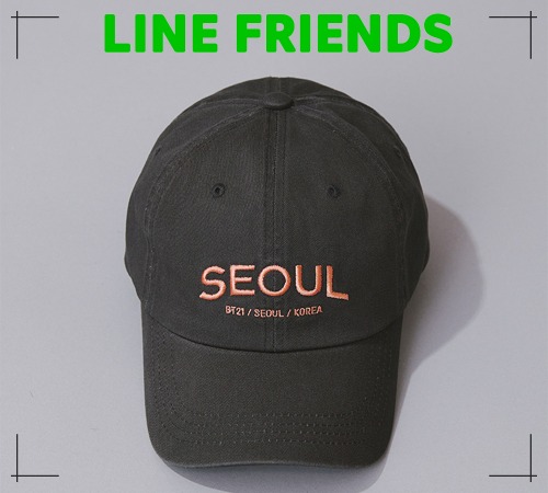 ラインフレンズ BT21 ソウル エディション キャップ 帽子 韓国雑貨 かわいい