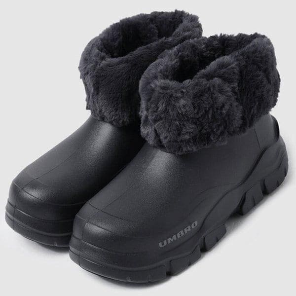 トフィーブーツファー防寒ブーツブラックUP423ETPO4