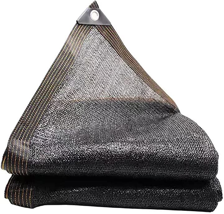 遮光ネット 日よけ シェード 抗紫外線ネット 高密度ポリエチレン ベランダ カーポート 5Mx6M( Natural, 5Mx6M)