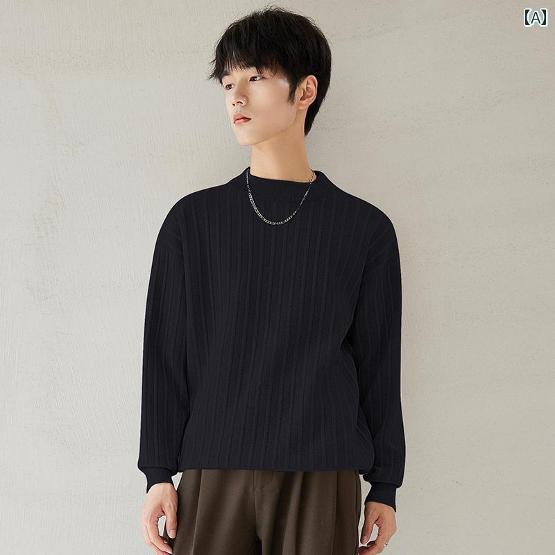 メンズ 秋冬 長袖 厚手 ニット トップス セーター レイヤード カジュアル おしゃれ 普段使い 着やい 動きやい 快適 レジャー アウトドア ワーク 7,133円