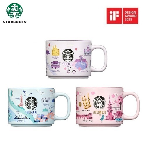 2025 リージョナル コレクション 限定版 - SS こんにちは ソウル/釜山/慶州 マグ 355ml