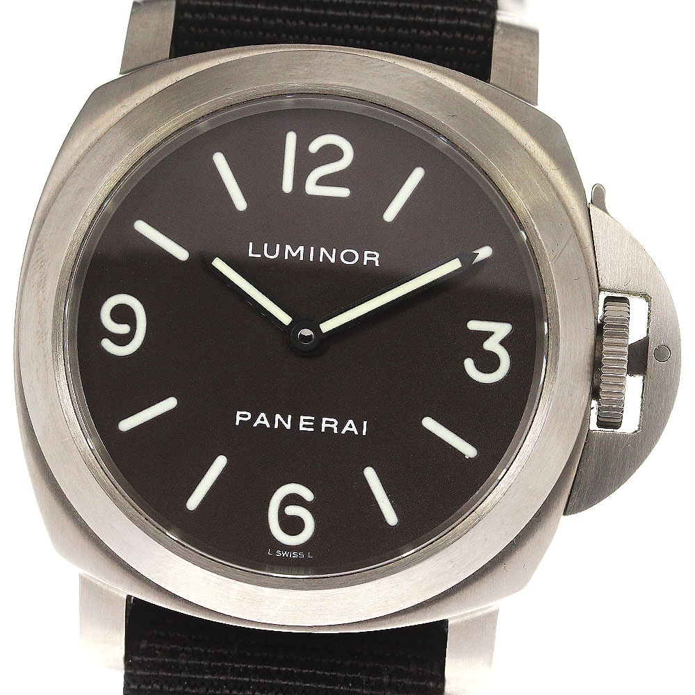 パネライ PANERAI PAM00116 ルミノールベース 手巻き メンズ 箱・保証書付き_781315【中古】
