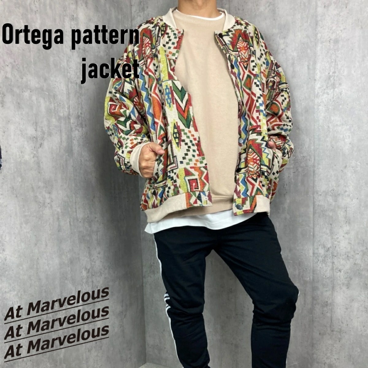 ジャカード ブルゾン MA-1 メンズ 総柄 羽織り アウター アメカジ 渋谷 原宿 ストリート ジャケット 春 10代 20代 30代 40代 6,803円