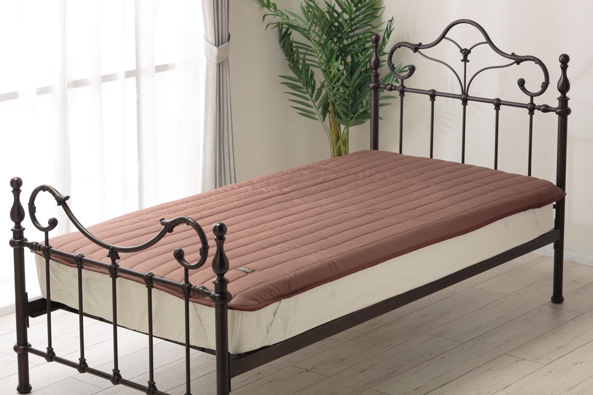 3Mシンサレート 高機能中綿素材使用 敷パッド Ultra ダブル ブラウン