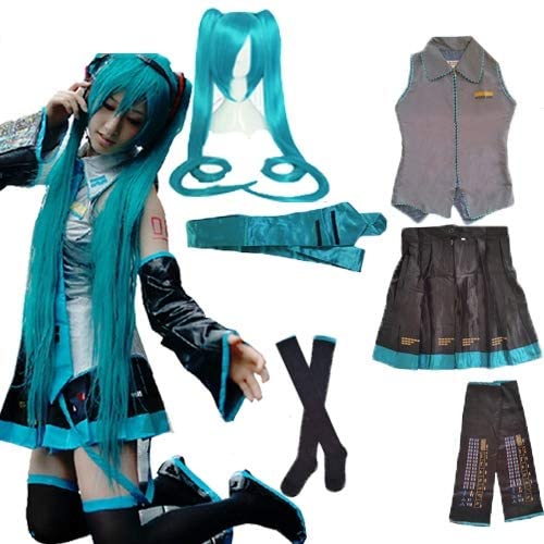 初音ミク MIKU はつね ミクウィッグ 制服 全セット コスプレ衣装 仮装 変装 コスチューム