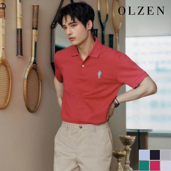 男女共用オリバーパッチ半袖カラーTシャツ（ZMD2TT1301）