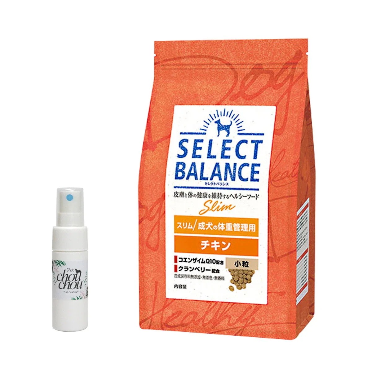 ドッグフード スリム チキン 小粒3kg【天然ハーブ虫除けスプレー 犬用 15ml付き】