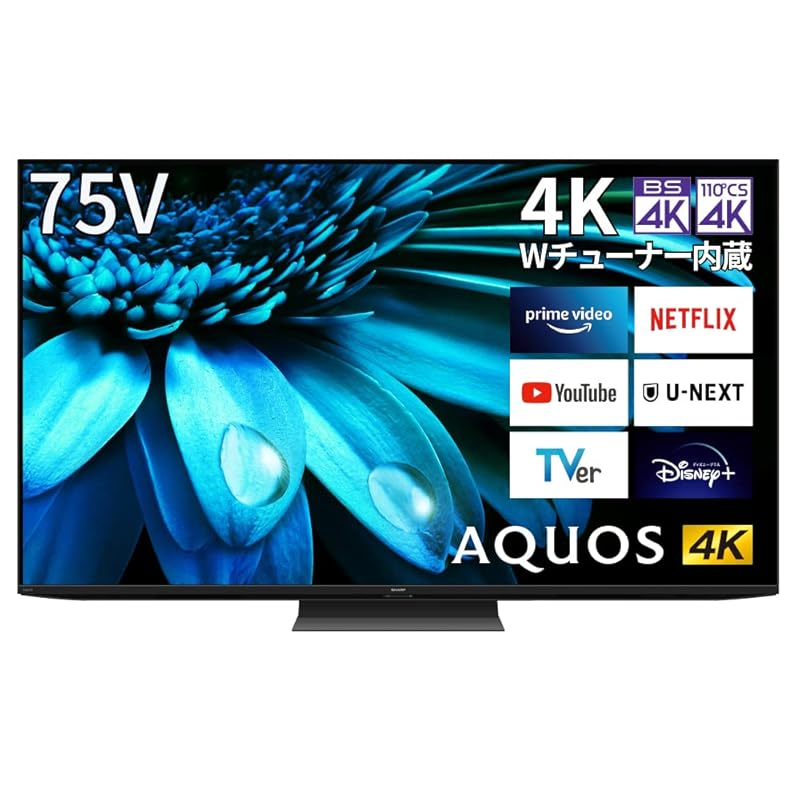 【即納】シャープ 75V型 4K 液晶 テレビ AQUOS 4T-C75EL1 Google TV Dolby Atmos (2022年モデル)