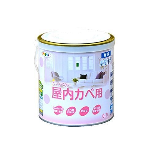 （まとめ買い）NEW水性インテリアカラー 屋内カベ用 0.7L ヨーロピアンブラック [x3缶セット]