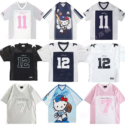 Qoo10] ジャージ ナンバー12フットボールtシャ : レディース服