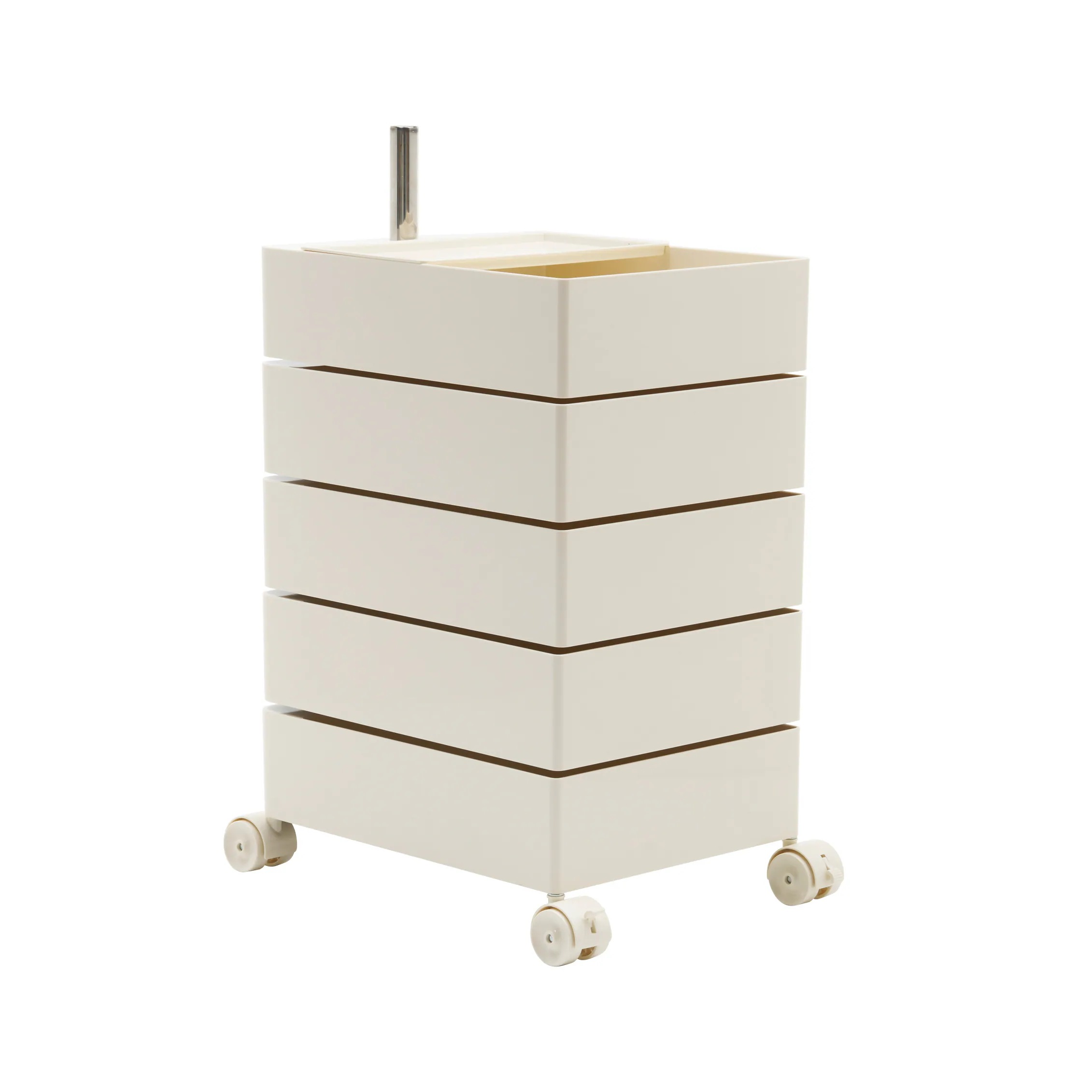 国内発送！A148アイボリー・5段】ワゴン キャスター付き ブレーキ付き おしゃれ トレイ キッチンワゴン 回転式 収納 ベビーワゴン キッチン収納 ラック サイドワゴン キッチン ドレッサー キ