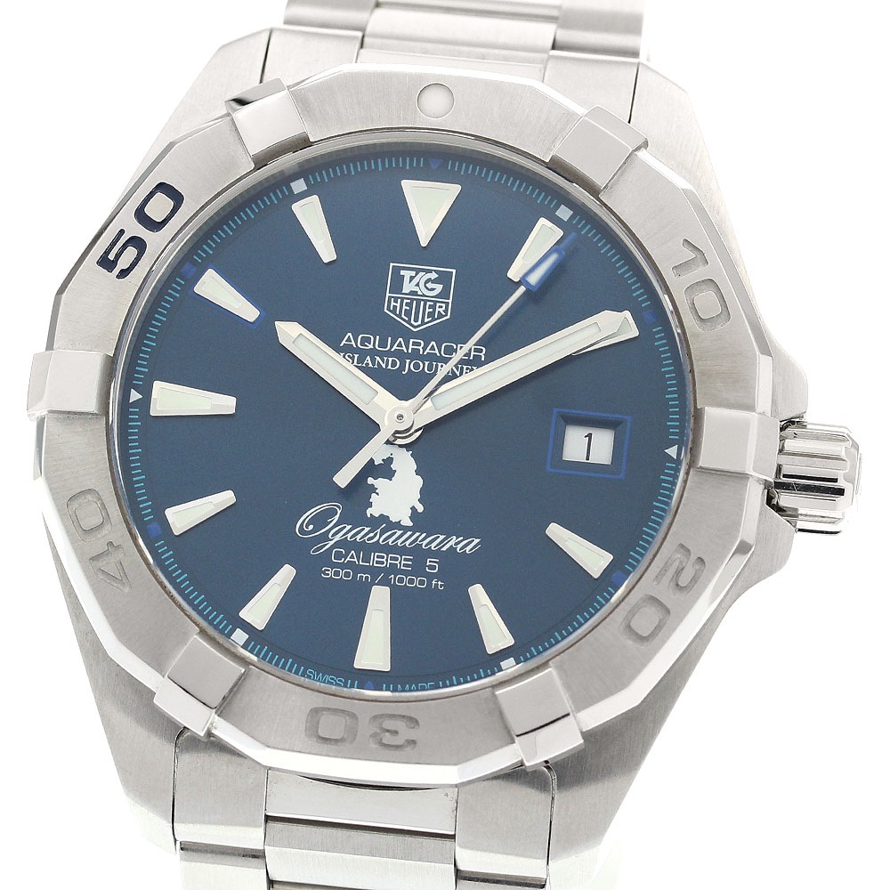 タグホイヤー TAG HEUER WAY2117 アクアレーサー 小笠原諸島500本限定モデル デイト 自動巻き メンズ 良品 _881823【中古】