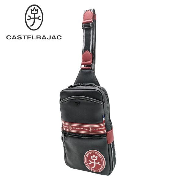 【正規取扱店】【CASTELBAJAC】 [ルックスシズ] 049981 ワンショルダー かばん 斜め掛け クリスマス限定色 カステルバジャック ギフト ブラックレッド