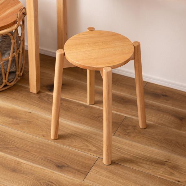 スツール 木製 椅子 おしゃれ 北欧 ナチュラル シンプル 背もたれなし スタッキング可能 重ねられる コンパクト 収納 玄関 リビング 腰掛け チェア 丸型 円形