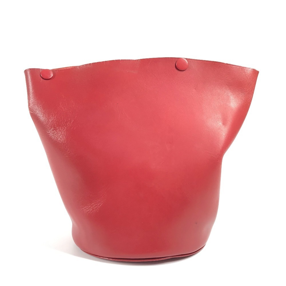 小物入れ ポーチ バッグインバッグ インテリア レザー レッド