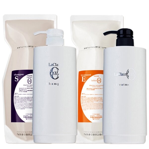 ラクレア オー シャンプーSスムース600mL+トリートメントEエモリエント600g+各専用ディスペンサ