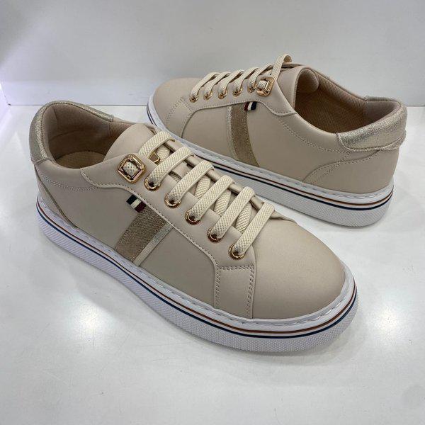 女性クッションバンディング紐スニーカー YADFHZ732BE HSYS3A GN