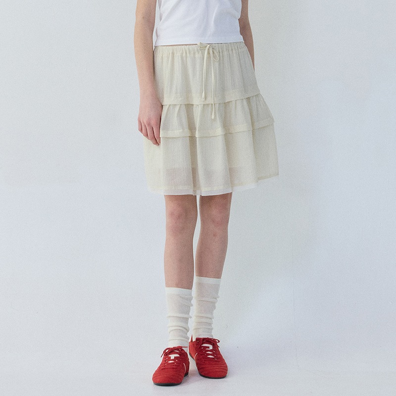 Ruffle Skirt (Cream)
