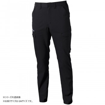 桑和 3478-08 カーゴパンツ GMサイズ ブラック（4）