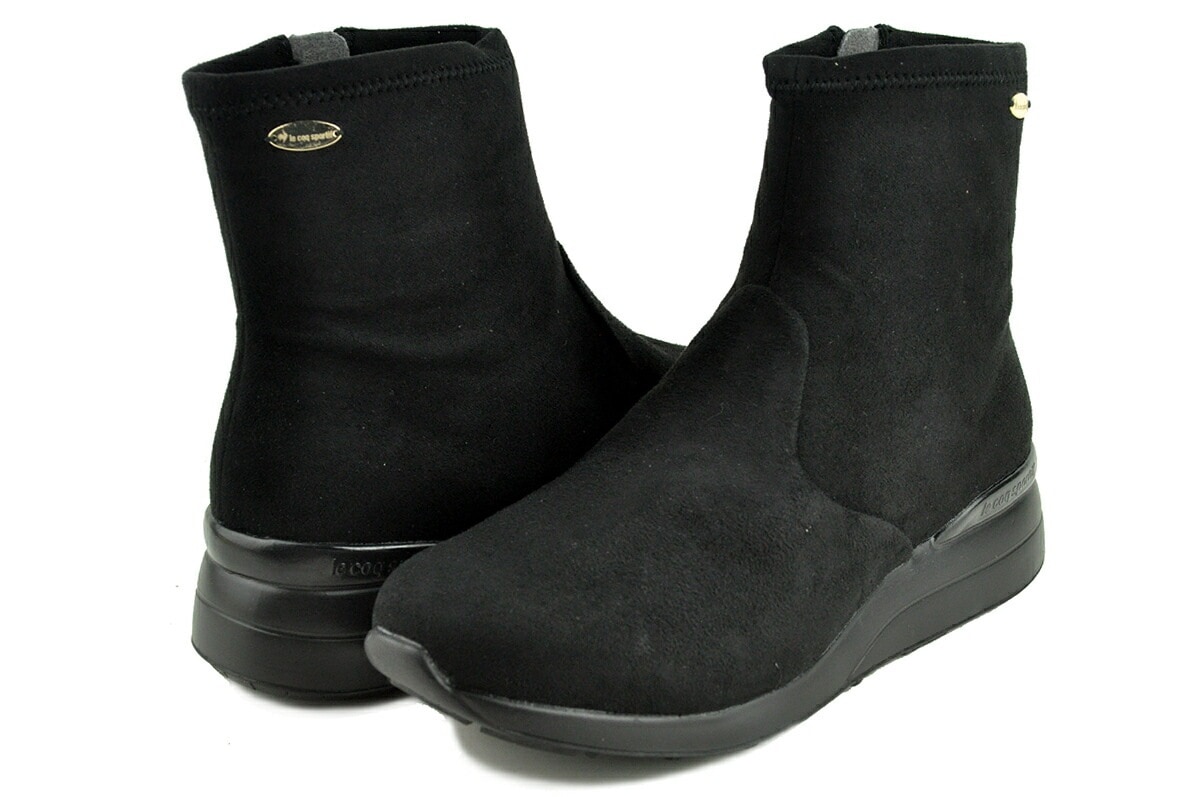 アンジェ 2 ヒールアップ ブーツ ブラック スエード 防水 ウィンターブーツ 軽量 消臭 防水 ql3wjd87bk