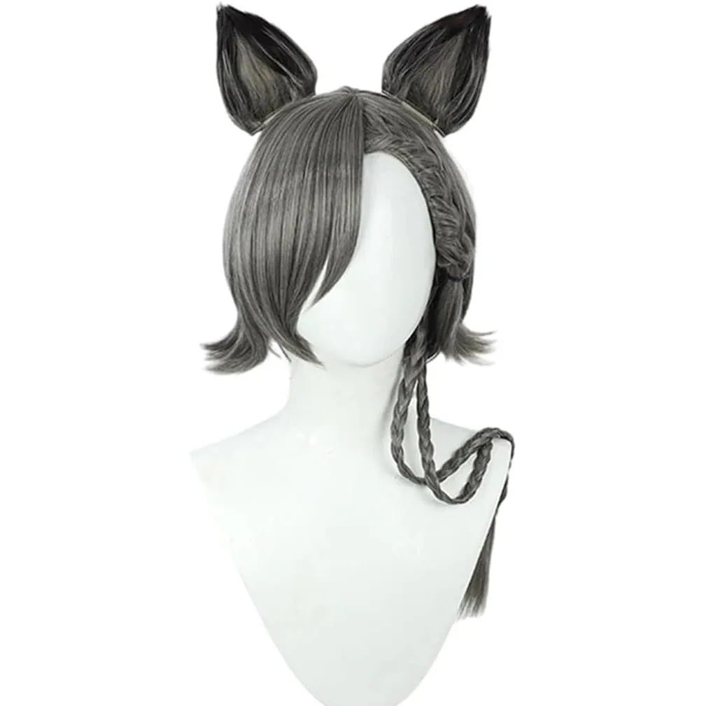 コスプレウィッグナンスPenanceボブ三つ編み耳付きネット付き長髪耐熱文化祭小物変身仮ステージ服30%までに制限