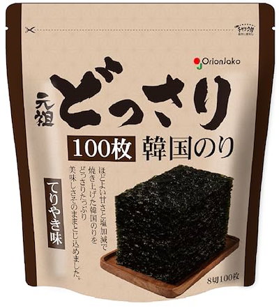 他サイト： オリオンジャコー どっさり韓国のり てりやき味 100枚 ×2袋の商品画像