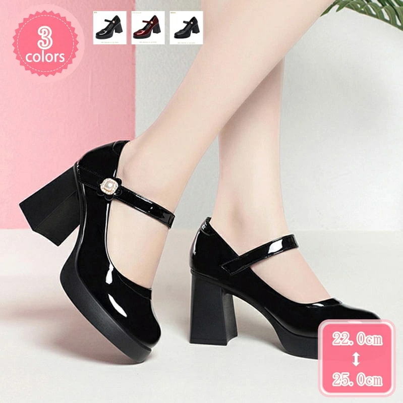 1000円OFFクーポン アンクルストラップ パンプス レディース パンプス 歩きやすい ハイヒール 走れるパンプス 春 夏 秋 冬 ビジネス 痛くない 厚底パンプス 太ヒール 通勤 結婚式 入学式