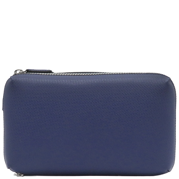 トゥミ TUMI クラッチバッグ モナコ レザー ネイビー シルバー金具 紺 セカンドバッグ 1903294NVY【中古】