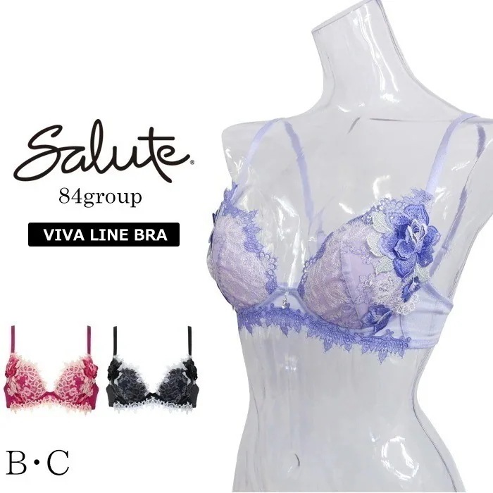 25％OFF ワコール Wacoal salute (Bカップ Cカップ) 84グループ 3/4カップブラジャー女優という夢へ向かって進む物語 VIVA LINEブラ BTJ484 【P】 11,484円