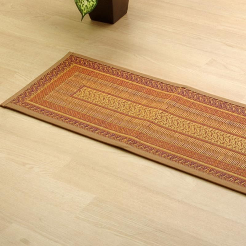 純国産 い草框用玄関マット 『Fランクス』 ベージュ 約35x120cm 8817410