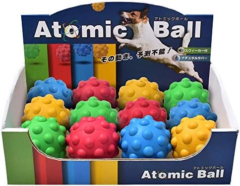 PLATZ PET SUPPLIES & FUN 犬用おもちゃ アトミックボール ミニ 12P BOX