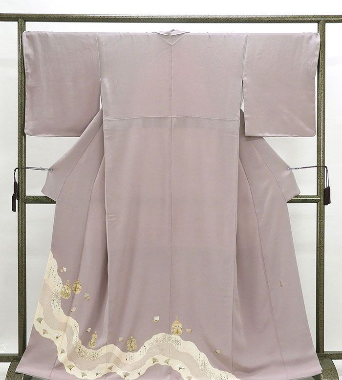 色留袖 新品仕立済 正絹 松尾光琳 新派文様 紋なし 色留袖 身丈164.5cm 裄丈68cm 着物 f1105 45,370円