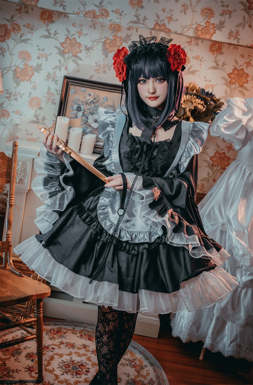 ❤ハロウィン❤ メイド服 メイド 黒猫 コスプレ 2WAY変身 ワンピース