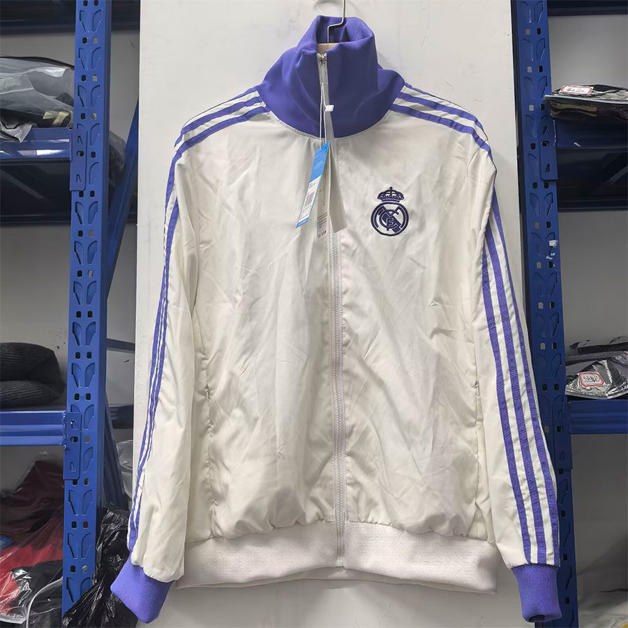 2425レアル・マドリード・トレーニングスーツ外観の服を着た男子ウィンドブレイカージャケットユニフォームの秋とウィンタースポーツの秋のユニフォームのユニフォーム
