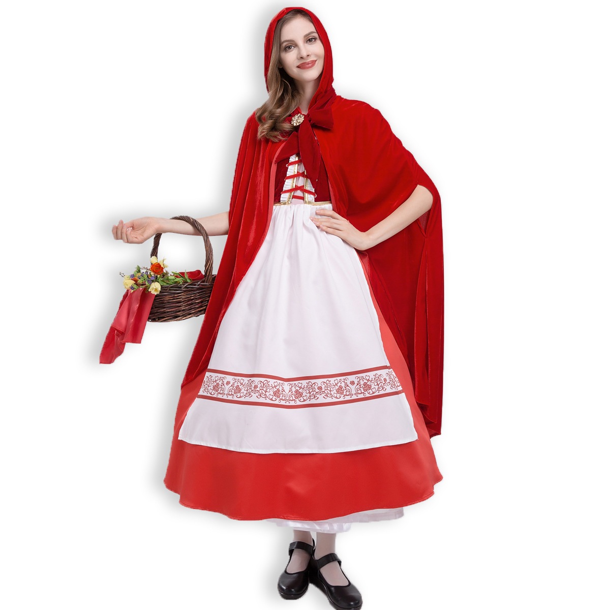 ハロウィン コスプレ 大人用 赤ずきんちゃん クリスマス 恒例パーティー プリンセス 仮装衣装 赤ずきんちゃんドレス