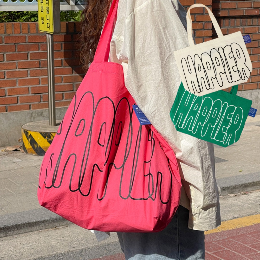 oh, lolly day! Happier big bag 韓国 3色 人気 デザイン ブランド