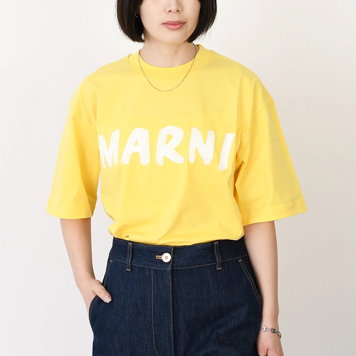 カットソー レタリング ロゴ Tシャツ THJET49EPHUSCS11 レディース ユニセックス イエロー 半袖 春夏 カットソー 春夏 人気 おすすめ ギフト